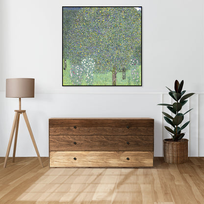 Plakat  Rosebushes under the Trees, Klimt Vintage