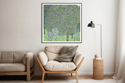 Plakat  Rosebushes under the Trees, Klimt Vintage