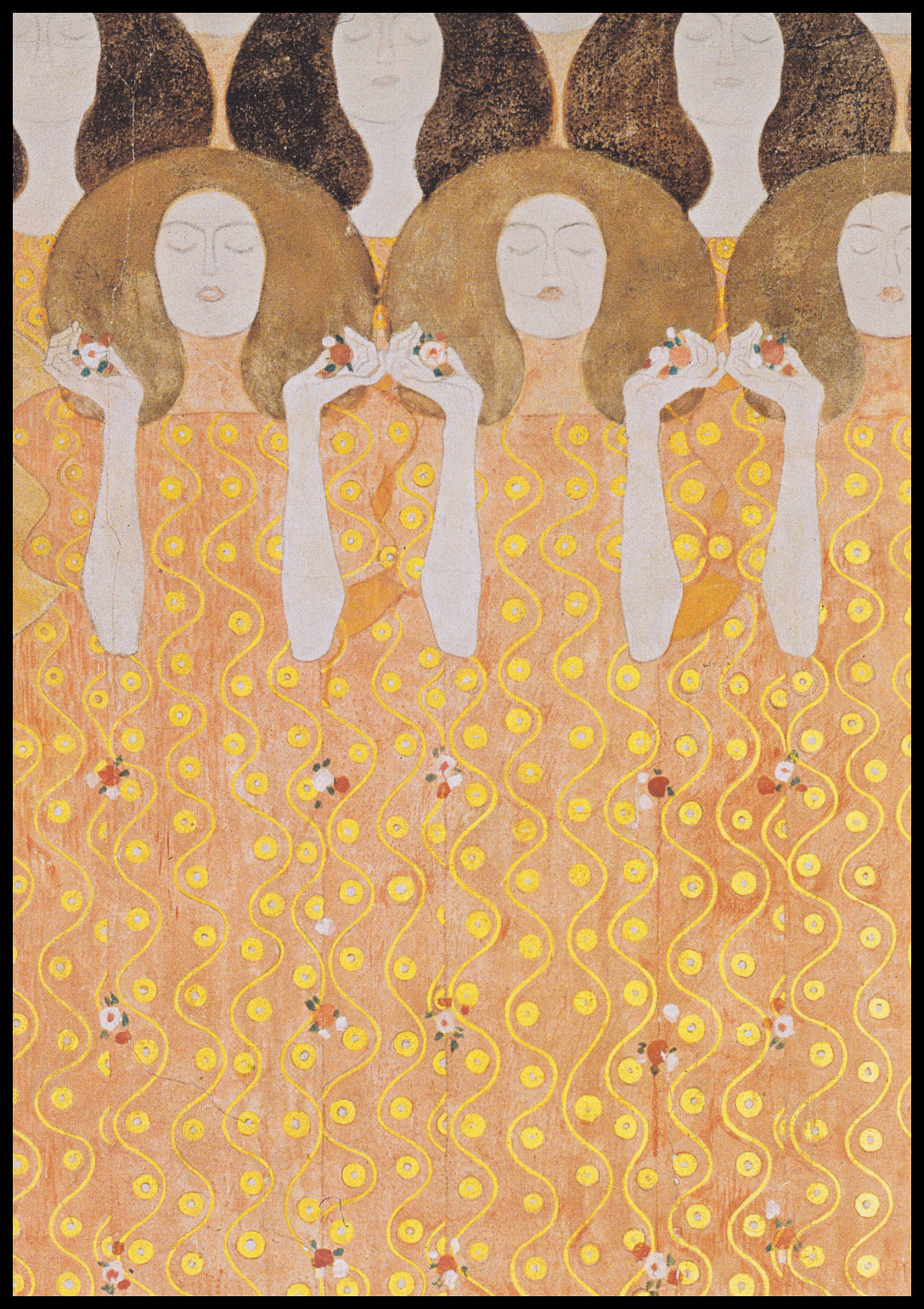 Plakat  Beethoven Frieze, Klimt Vintage do Salonu