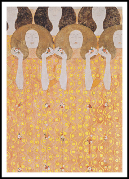 Plakat  Beethoven Frieze, Klimt Vintage do Salonu