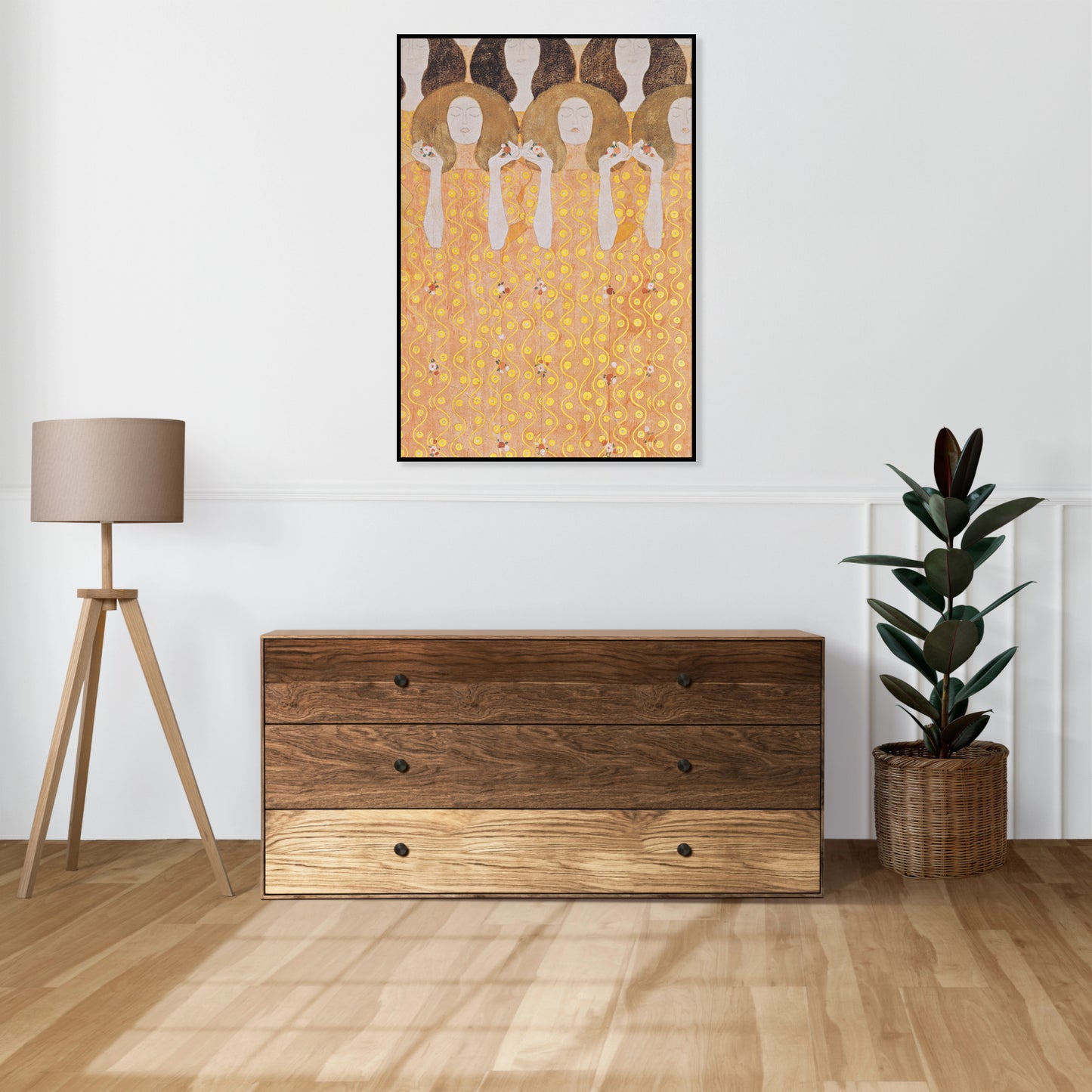 Plakat  Beethoven Frieze, Klimt Vintage do Salonu