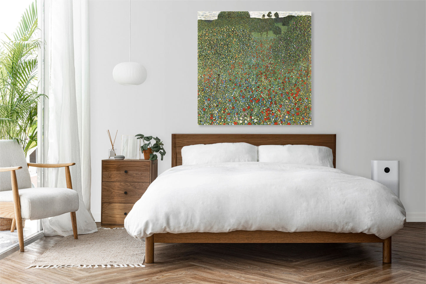 Obraz  Mohnfeld, Gustaw Klimt Vintage do Salonu