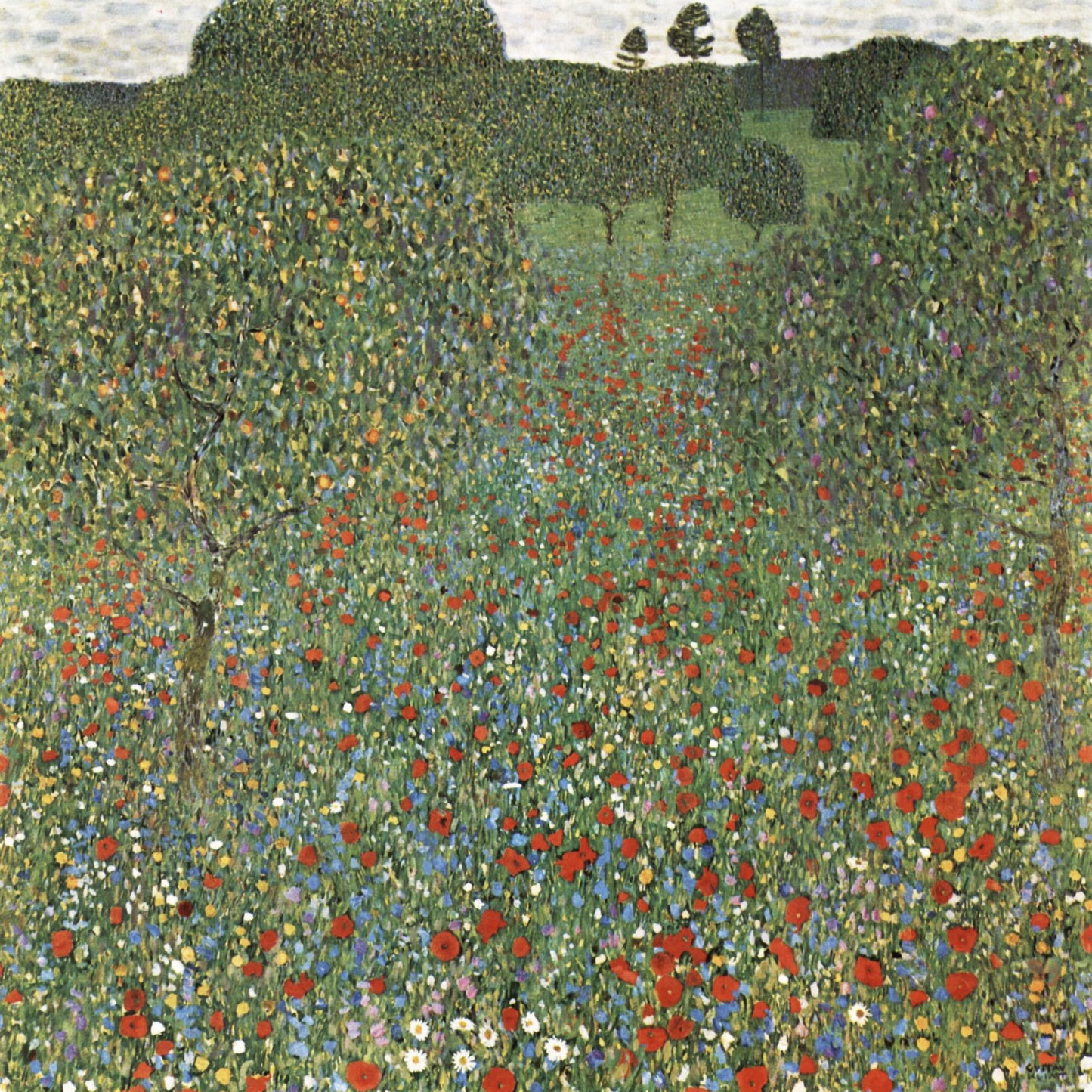 Plakat  Mohnfeld, Gustaw Klimt Vintage do Salonu