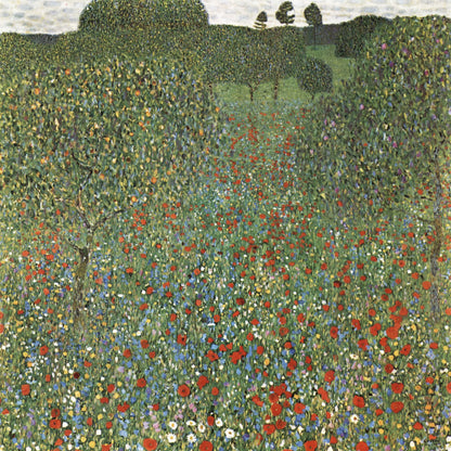 Plakat  Mohnfeld, Gustaw Klimt Vintage do Salonu