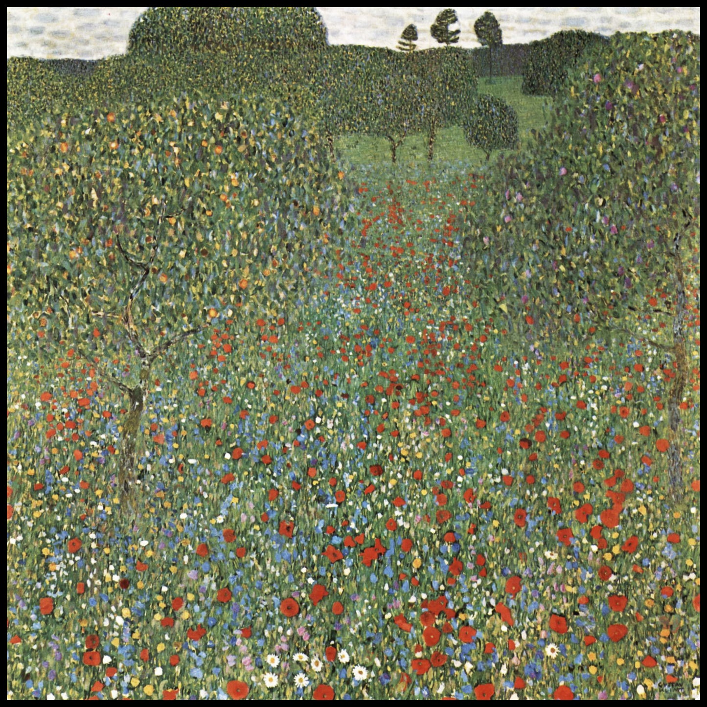 Plakat  Mohnfeld, Gustaw Klimt Vintage do Salonu