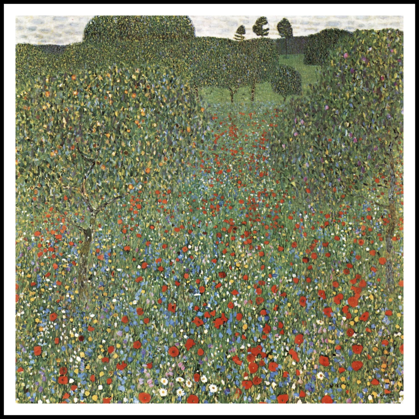 Plakat  Mohnfeld, Gustaw Klimt Vintage do Salonu