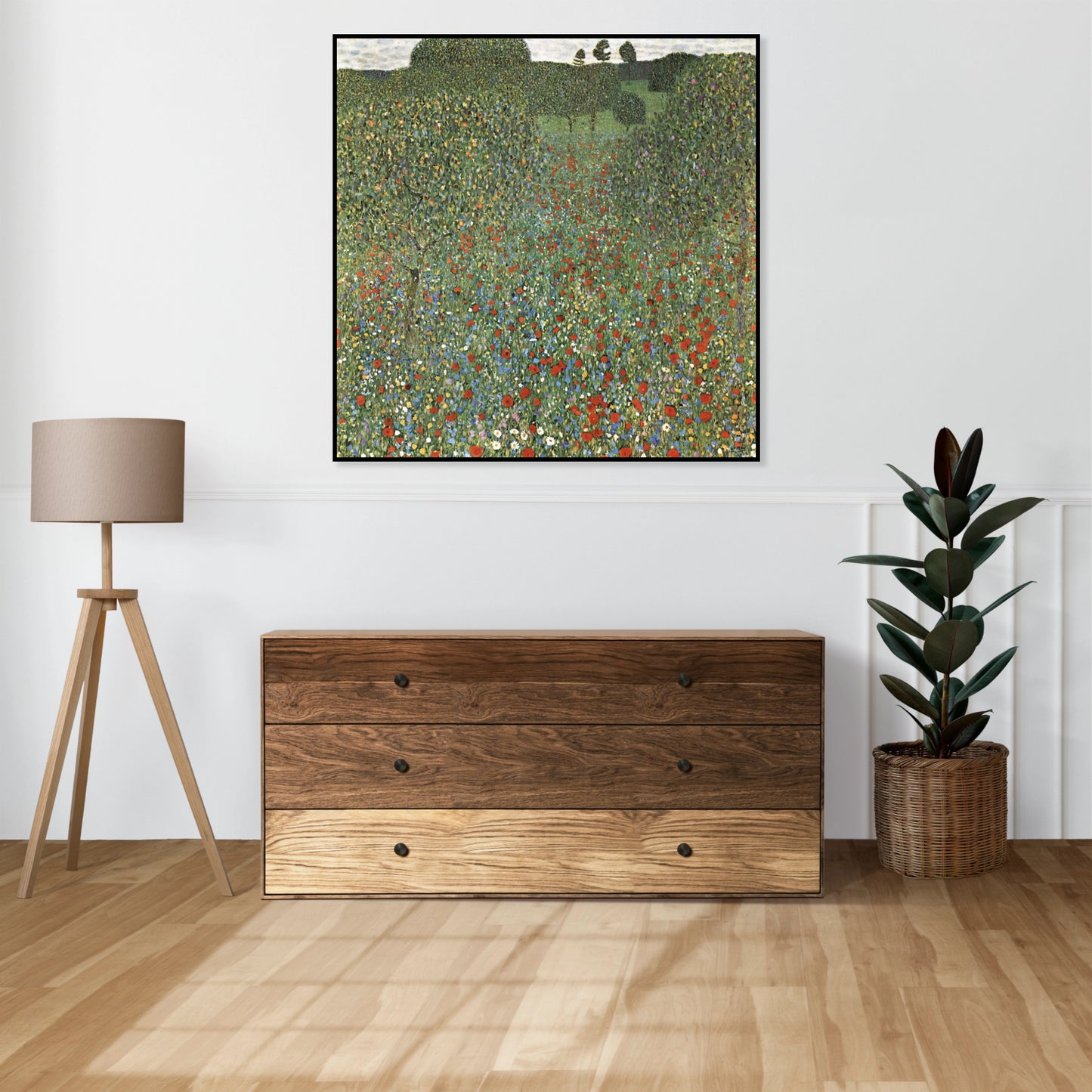 Plakat  Mohnfeld, Gustaw Klimt Vintage do Salonu