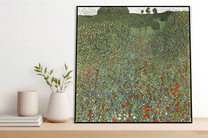 Plakat  Mohnfeld, Gustaw Klimt Vintage do Salonu