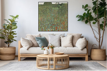 Plakat  Mohnfeld, Gustaw Klimt Vintage do Salonu
