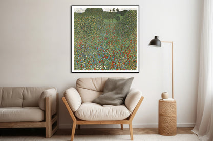 Plakat  Mohnfeld, Gustaw Klimt Vintage do Salonu