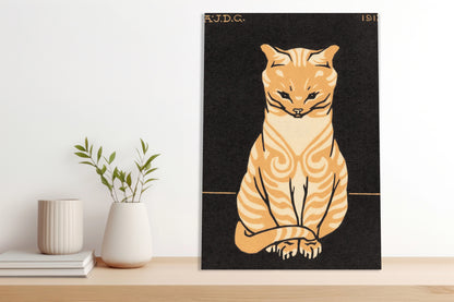 Obraz  Sitting Cat, Julie de Graag Vintage do Salonu