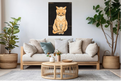 Obraz  Sitting Cat, Julie de Graag Vintage do Salonu