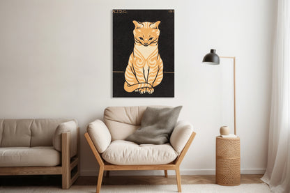 Obraz  Sitting Cat, Julie de Graag Vintage do Salonu