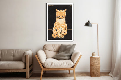 Plakat  Sitting Cat, Julie de Graag Vintage do Salonu