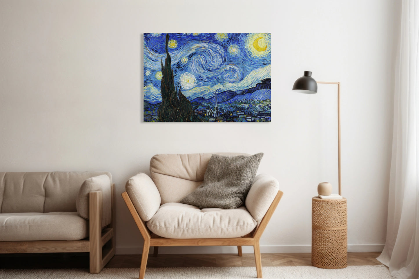 Obraz  Gwiaździsta Noc, Van Gogh Vintage do Salonu