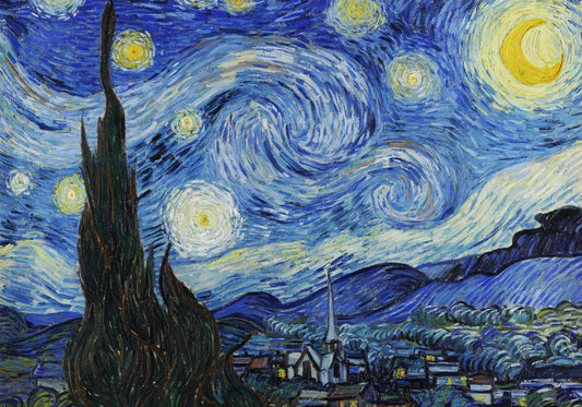 Plakat  Gwiaździsta Noc, Van Gogh Vintage do Salonu