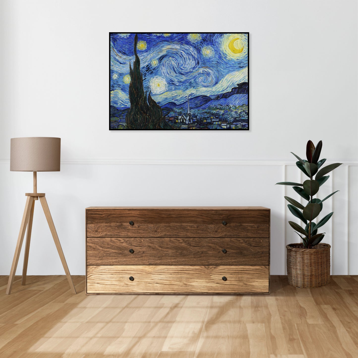 Plakat  Gwiaździsta Noc, Van Gogh Vintage do Salonu