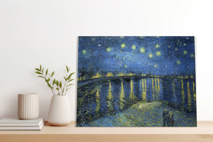 Obraz  Gwiaździsta Noc nad Rodanem, Van Gogh Vintage