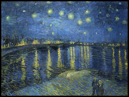 Plakat  Gwiaździsta Noc nad Rodanem, Van Gogh Vintage