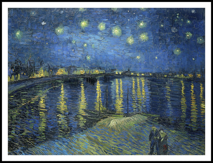 Plakat  Gwiaździsta Noc nad Rodanem, Van Gogh Vintage