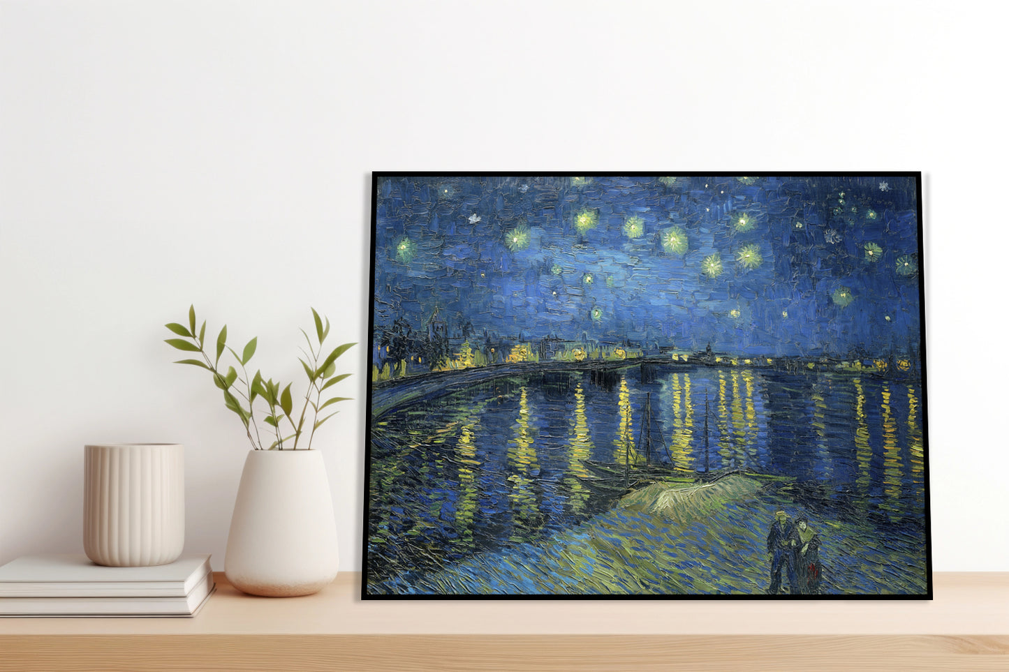 Plakat  Gwiaździsta Noc nad Rodanem, Van Gogh Vintage