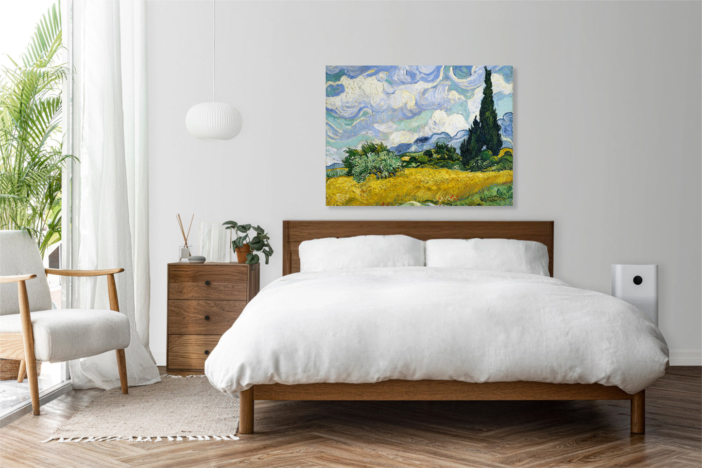 Obraz  Wheat Field with Cypresses, Van Gogh Vintage