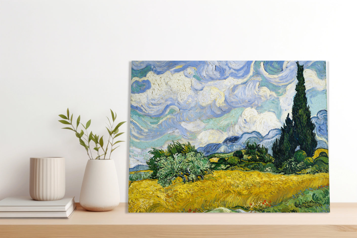 Obraz  Wheat Field with Cypresses, Van Gogh Vintage