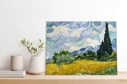 Obraz  Wheat Field with Cypresses, Van Gogh Vintage