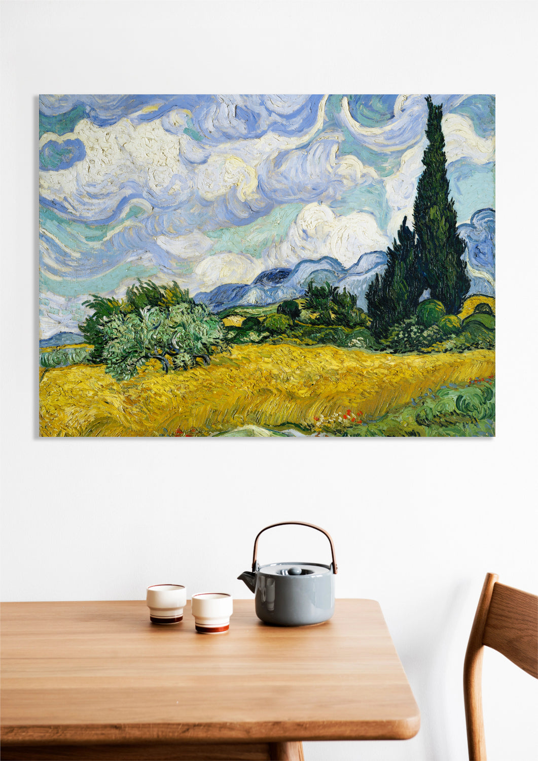 Obraz  Wheat Field with Cypresses, Van Gogh Vintage