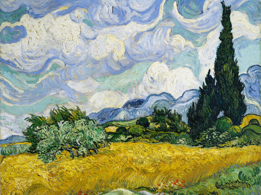 Plakat  Wheat Field with Cypresses, Van Gogh Vintage