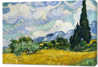 Obraz  Wheat Field with Cypresses, Van Gogh Vintage