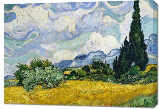 Obraz  Wheat Field with Cypresses, Van Gogh Vintage