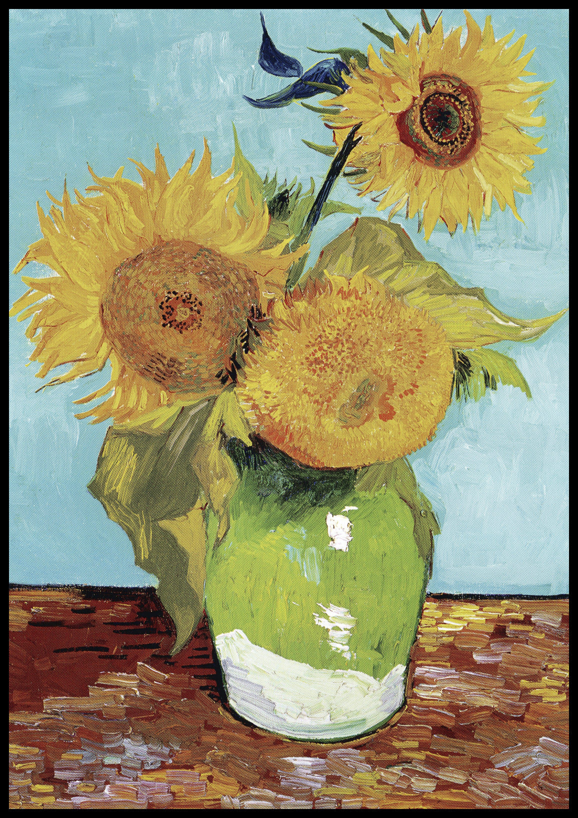 Plakat  Vase with Three Sunflowers, Van Gogh Vintage