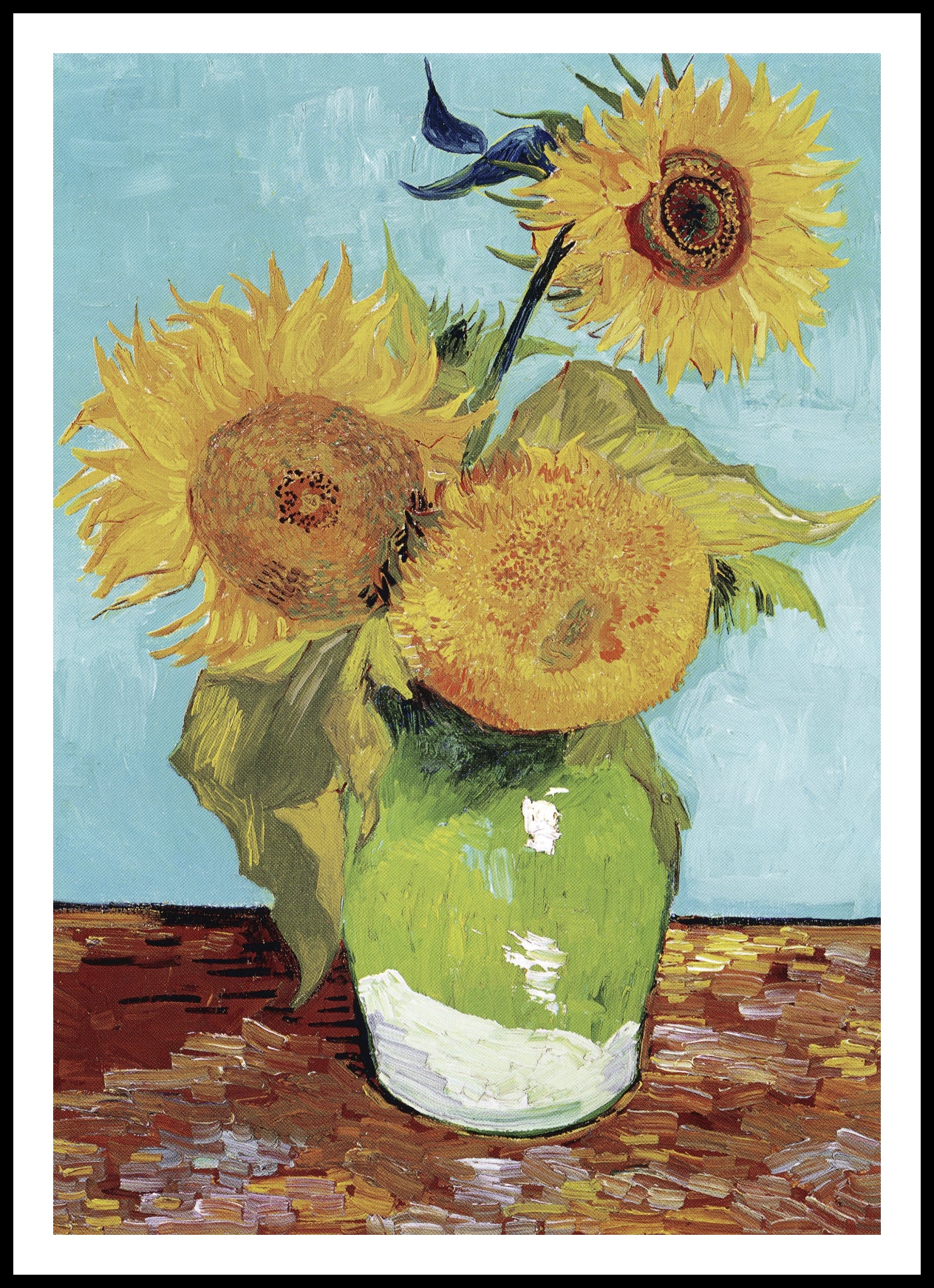 Plakat  Vase with Three Sunflowers, Van Gogh Vintage