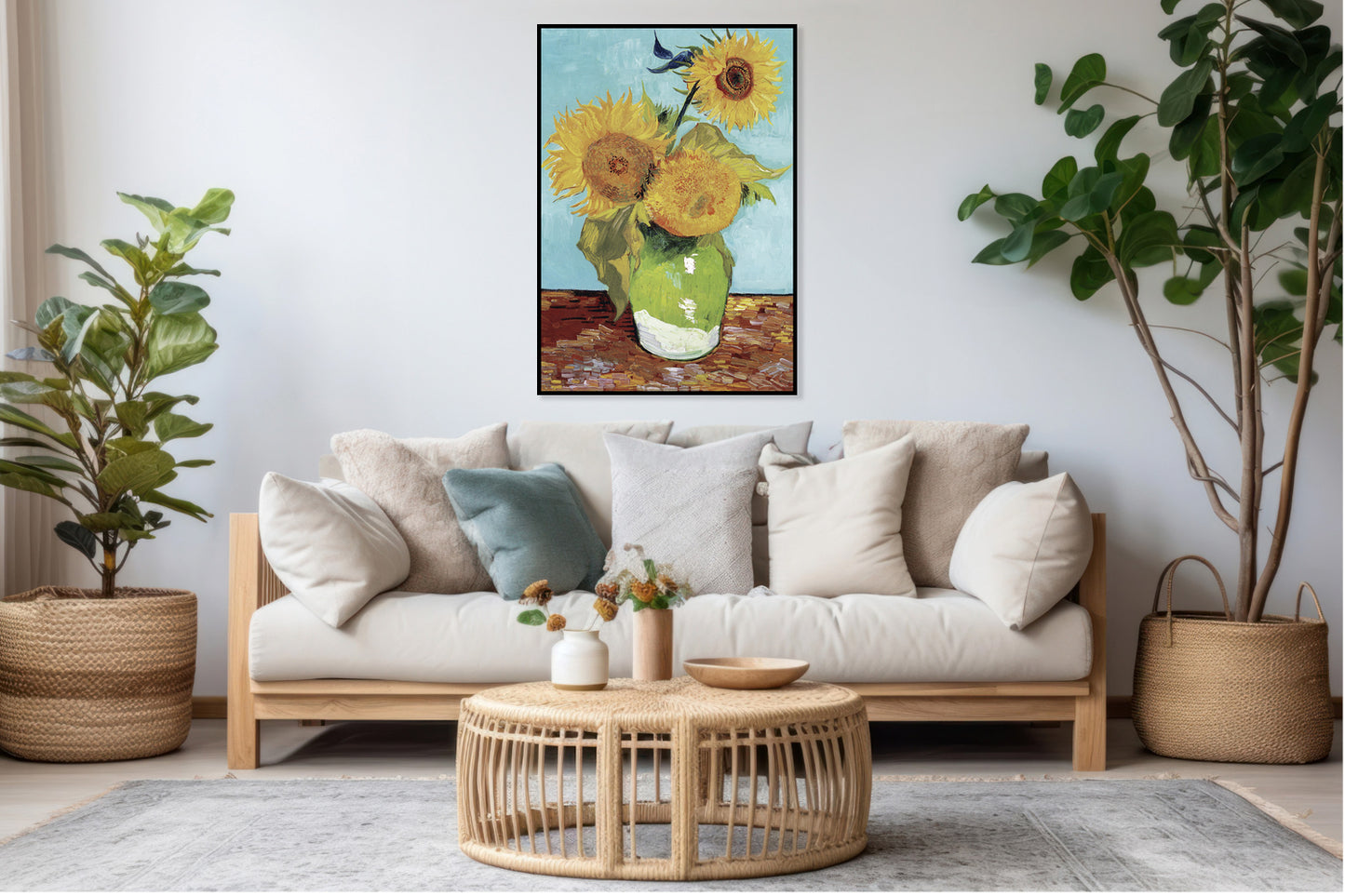 Plakat  Vase with Three Sunflowers, Van Gogh Vintage