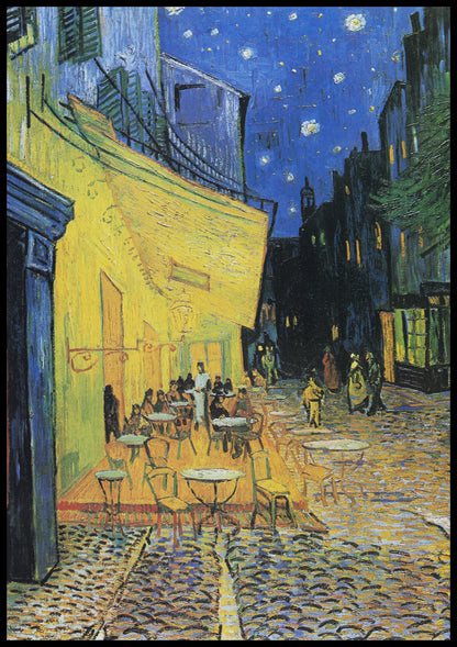 Plakat  Café Terrace at Night, Van Gogh Vintage do Salonu