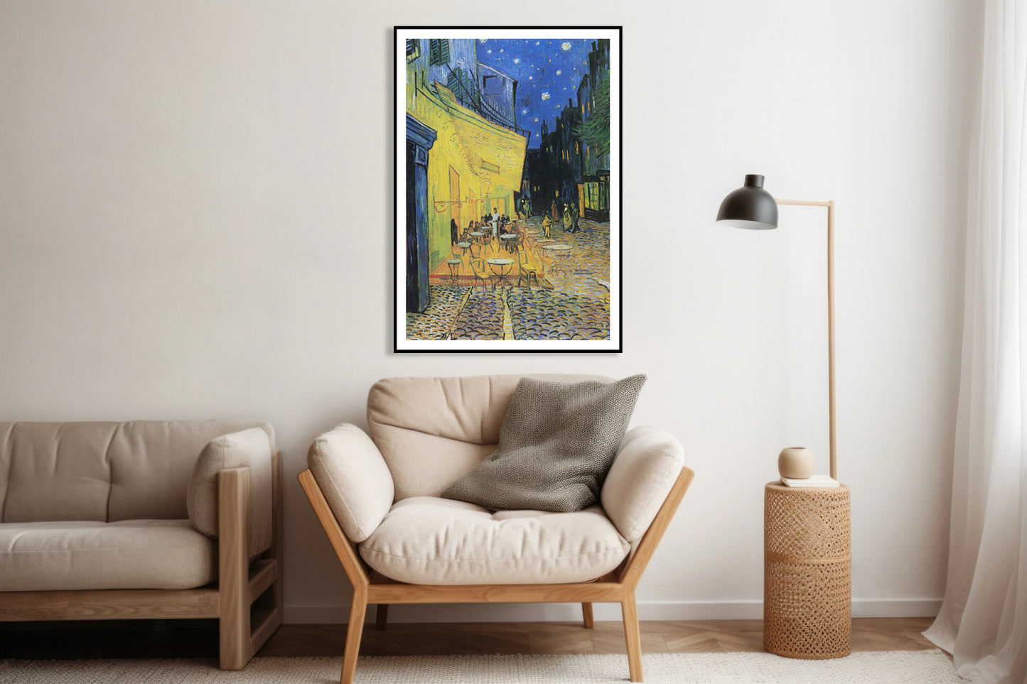 Plakat  Café Terrace at Night, Van Gogh Vintage do Salonu