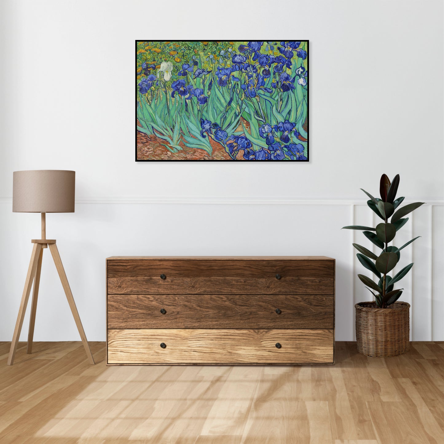 Plakat  Irises, Van Gogh Vintage do Salonu