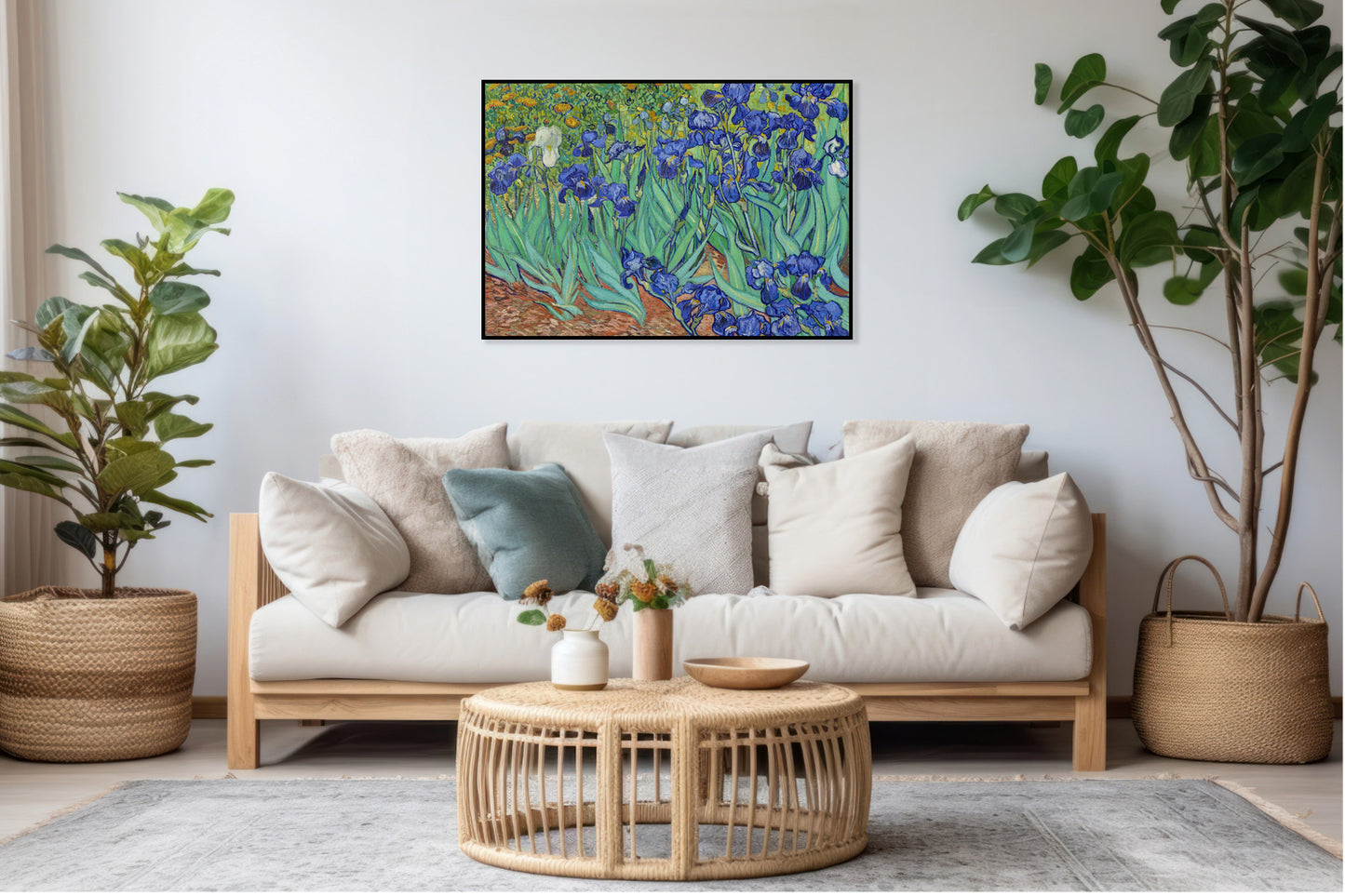 Plakat  Irises, Van Gogh Vintage do Salonu