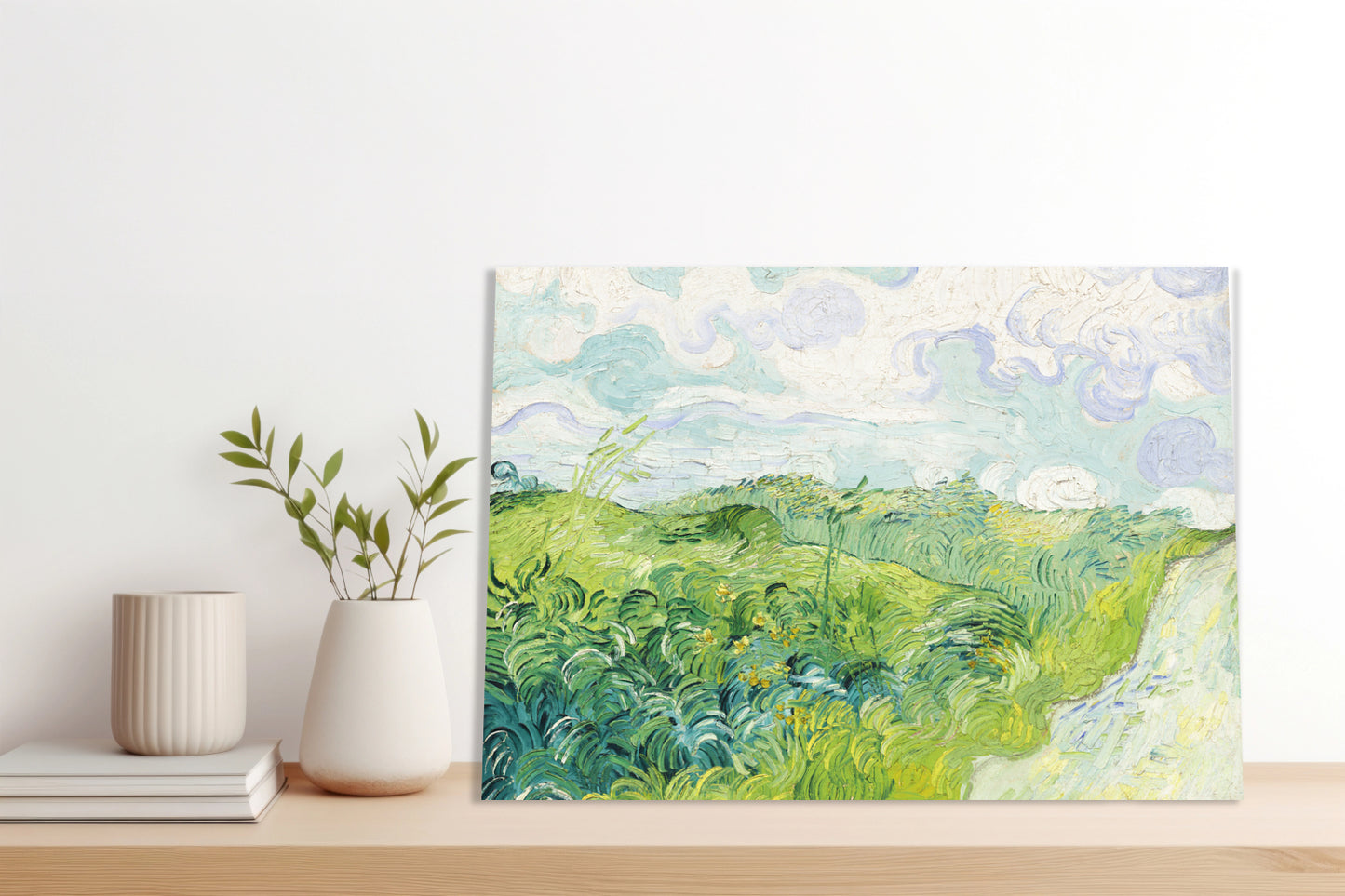 Obraz  Green Wheat Fields, Van Gogh Vintage do Salonu