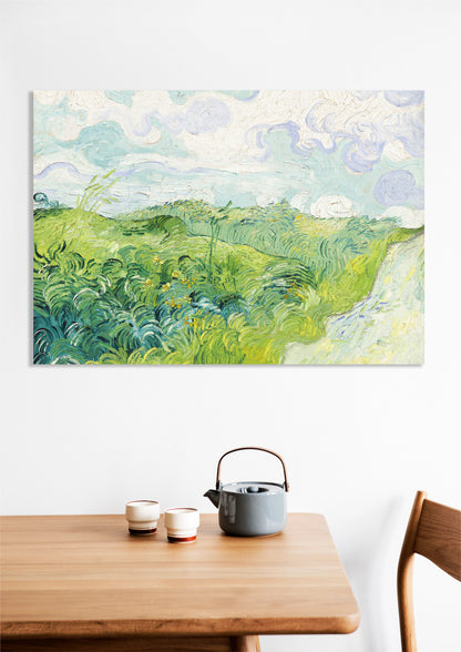 Obraz  Green Wheat Fields, Van Gogh Vintage do Salonu