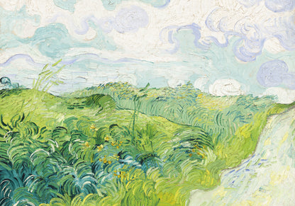 Plakat  Green Wheat Fields, Van Gogh Vintage do Salonu