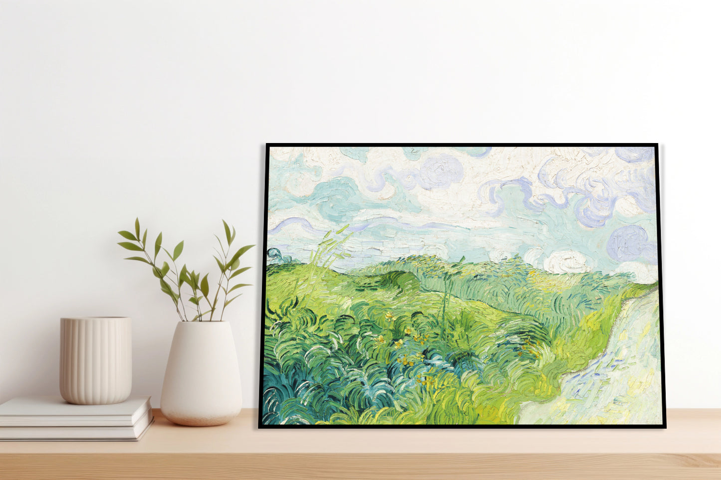 Plakat  Green Wheat Fields, Van Gogh Vintage do Salonu