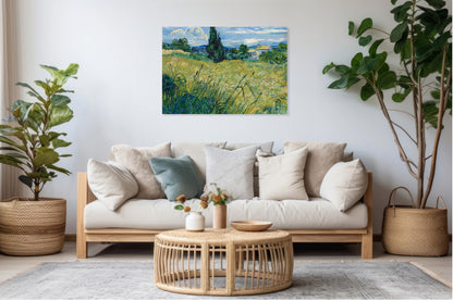 Obraz   Green Wheat Field with Cypress, Van Gogh Vintage