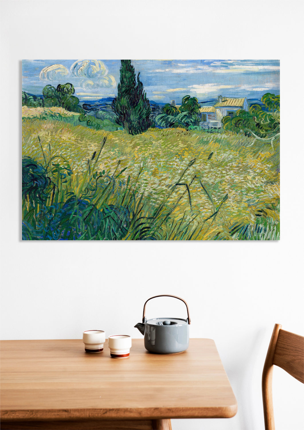 Obraz   Green Wheat Field with Cypress, Van Gogh Vintage