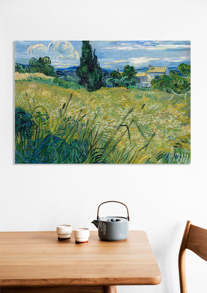 Obraz   Green Wheat Field with Cypress, Van Gogh Vintage