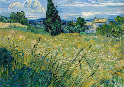 Plakat   Green Wheat Field with Cypress, Van Gogh Vintage