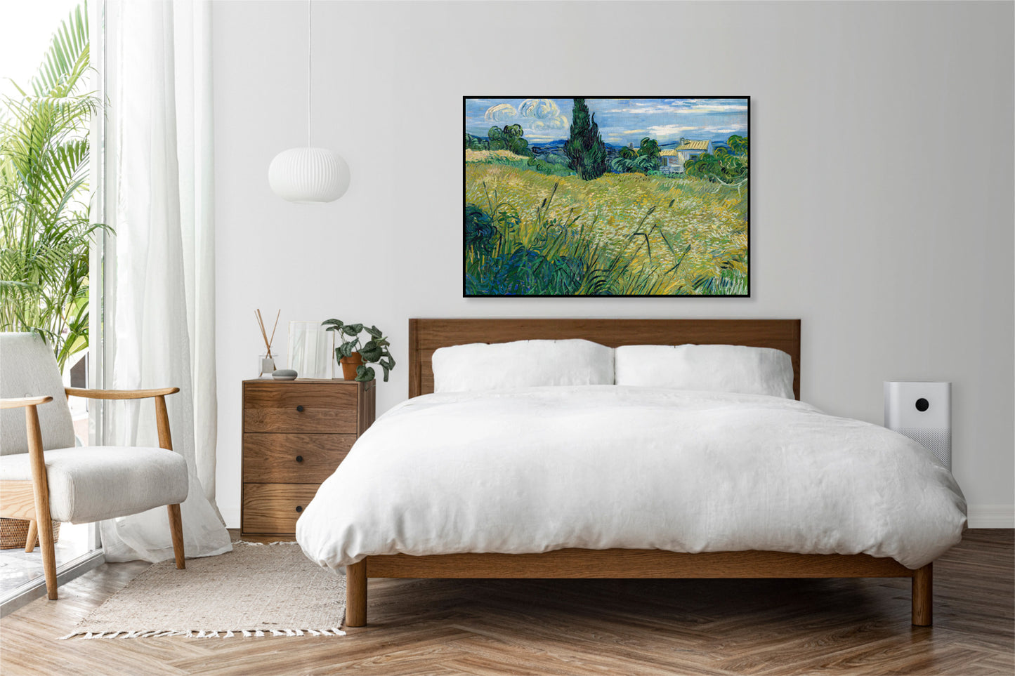 Plakat   Green Wheat Field with Cypress, Van Gogh Vintage