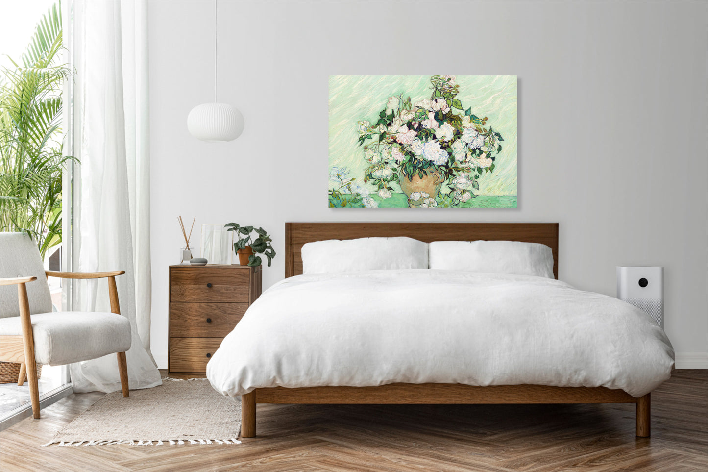 Obraz   Wazon z Różami, Van Gogh Vintage do Salonu