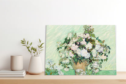 Obraz   Wazon z Różami, Van Gogh Vintage do Salonu